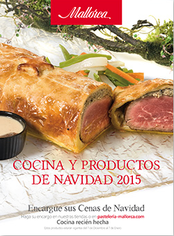 Portada del cat&aacute;logo de Cenas de Navidad 2015 de Pasteler&iacute;a Mallorca